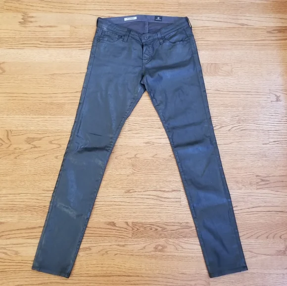 Adriano Goldschmied Metallic Gray The Legging Super Skinny Pants - Picture 2 of 9